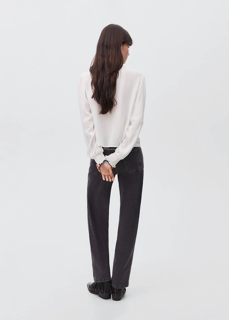 Ruched flowing blouse