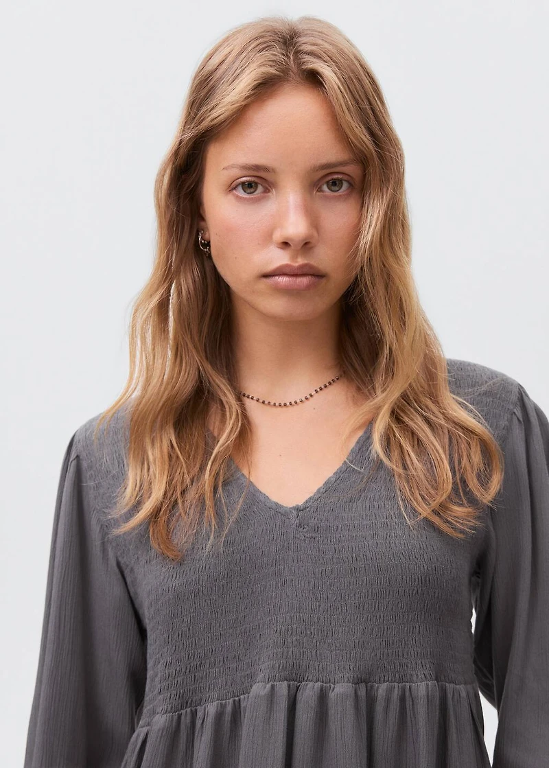 Ruched flowing blouse