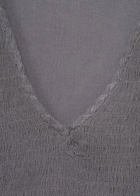Ruched flowing blouse