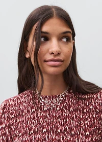 Printed ruffle dress