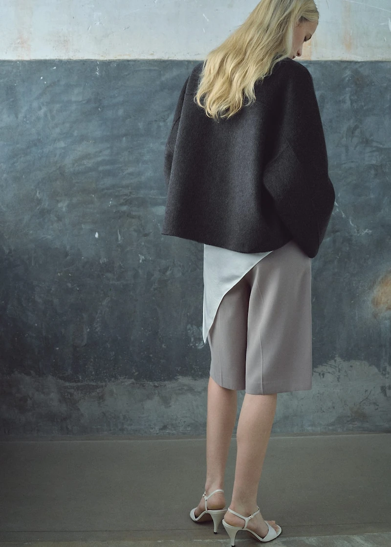 Oversize wool jacket