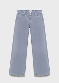Wide leg jeans with studs