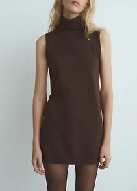 Knitted turtleneck dress