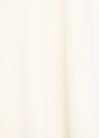 High-neck blouse with asymmetric sleeves