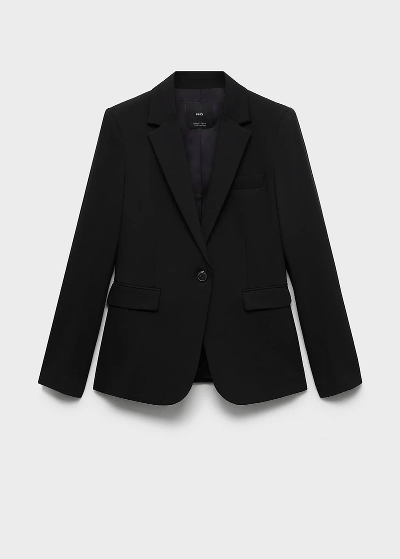 Fitted suit jacket