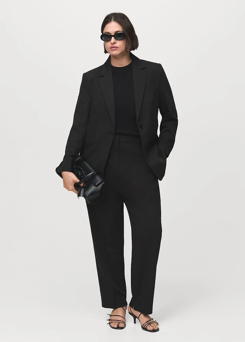 Fitted suit jacket