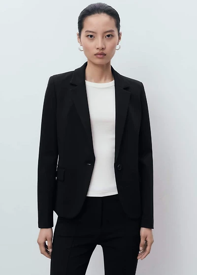 Straight mid-rise pants