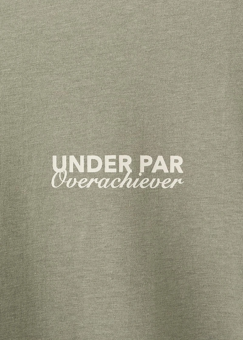 Printed cotton-blend t-shirt