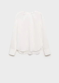 Striped blouse with handkerchief