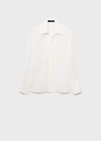 Lyocell shirt with patches