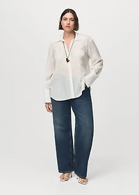 Lyocell shirt with patches