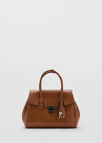 Small city handbag with flap