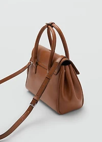 Small city handbag with flap