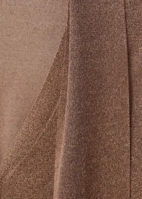Fine-knit cardigan with foulard