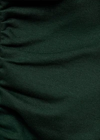 Long-sleeved t-shirt with asymmetrical neckline