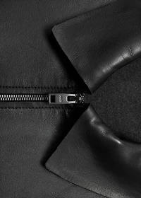 100% leather jacket with pockets