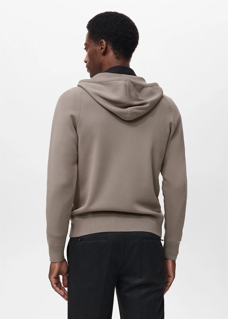 Thermoregulating zip-up sweatshirt