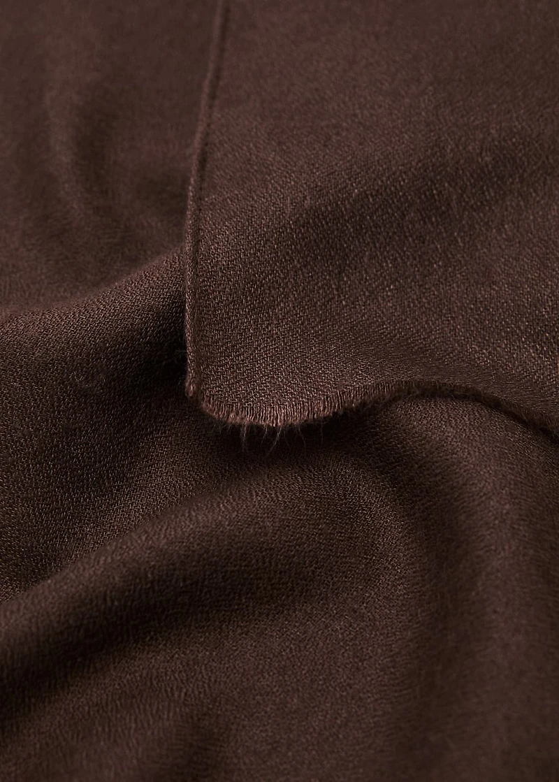 Frayed edge scarf