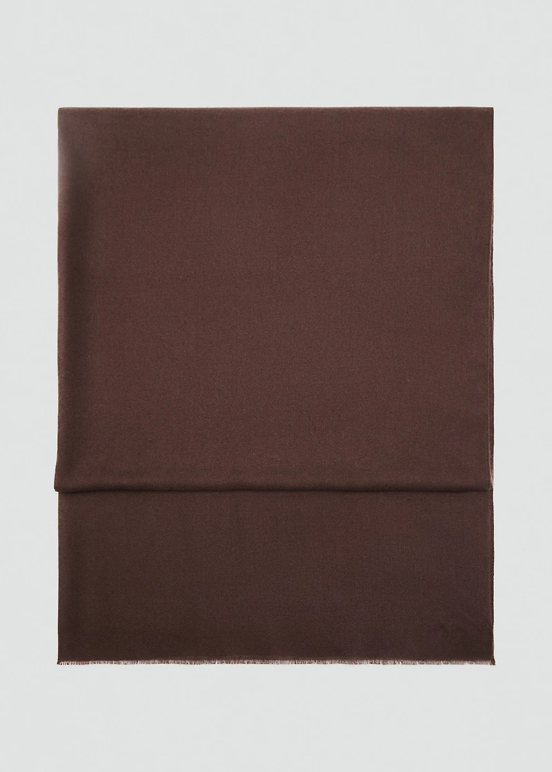 Frayed edge scarf