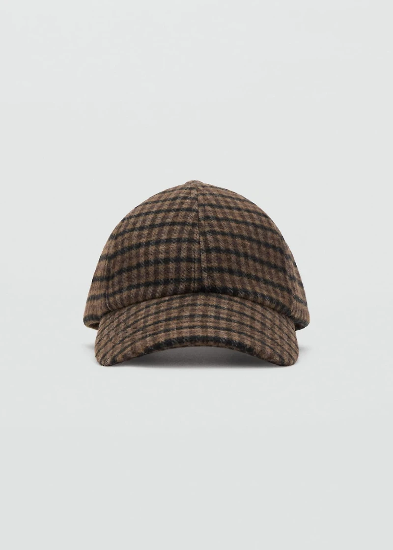 Tweed baker cap