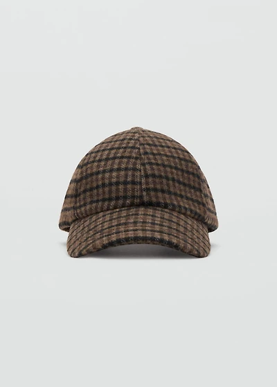 Tweed baker cap