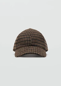 Tweed baker cap