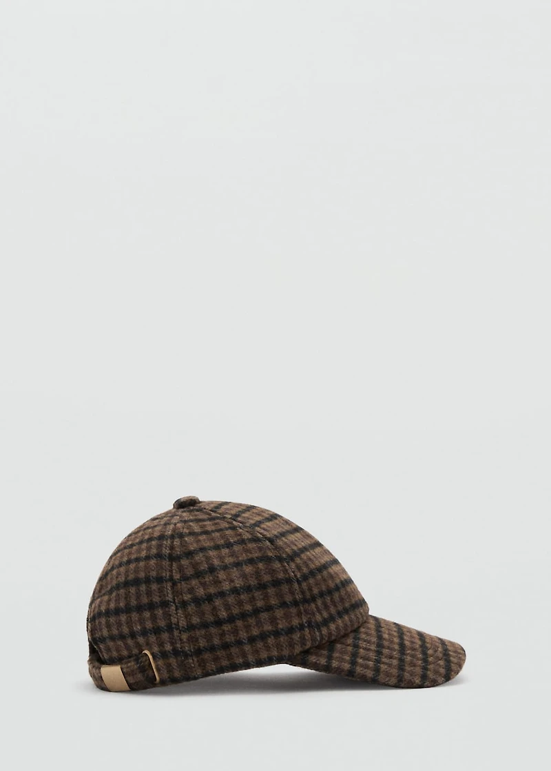 Tweed baker cap