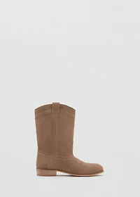 Suede leather boots