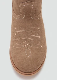 Suede leather boots