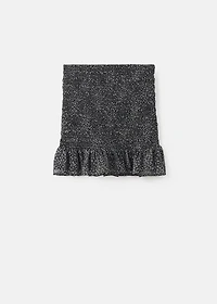 Leopard-print skirt with ruffles