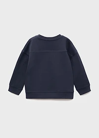 Printed embroidered sweatshirt