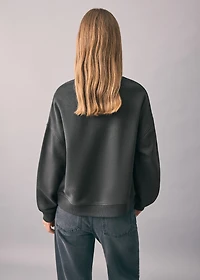 Printed cotton sweatshirt
