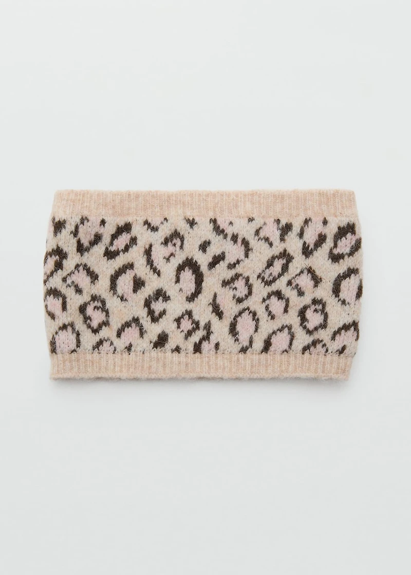 Leopard-print scarf