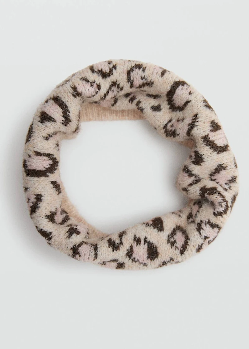 Leopard-print scarf