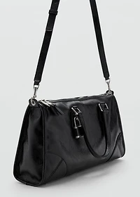 Rectangular handbag with handles