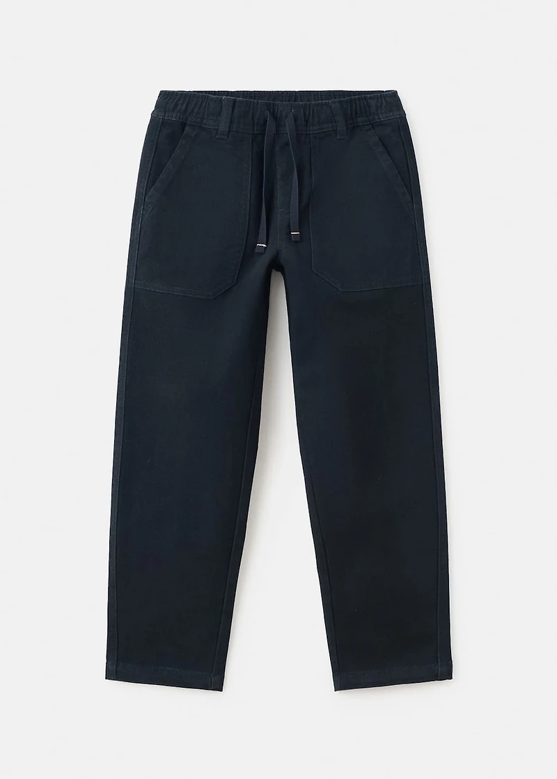 Straight cotton pants