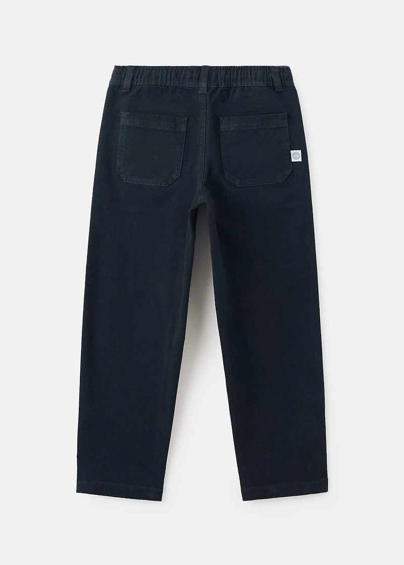 Straight cotton pants