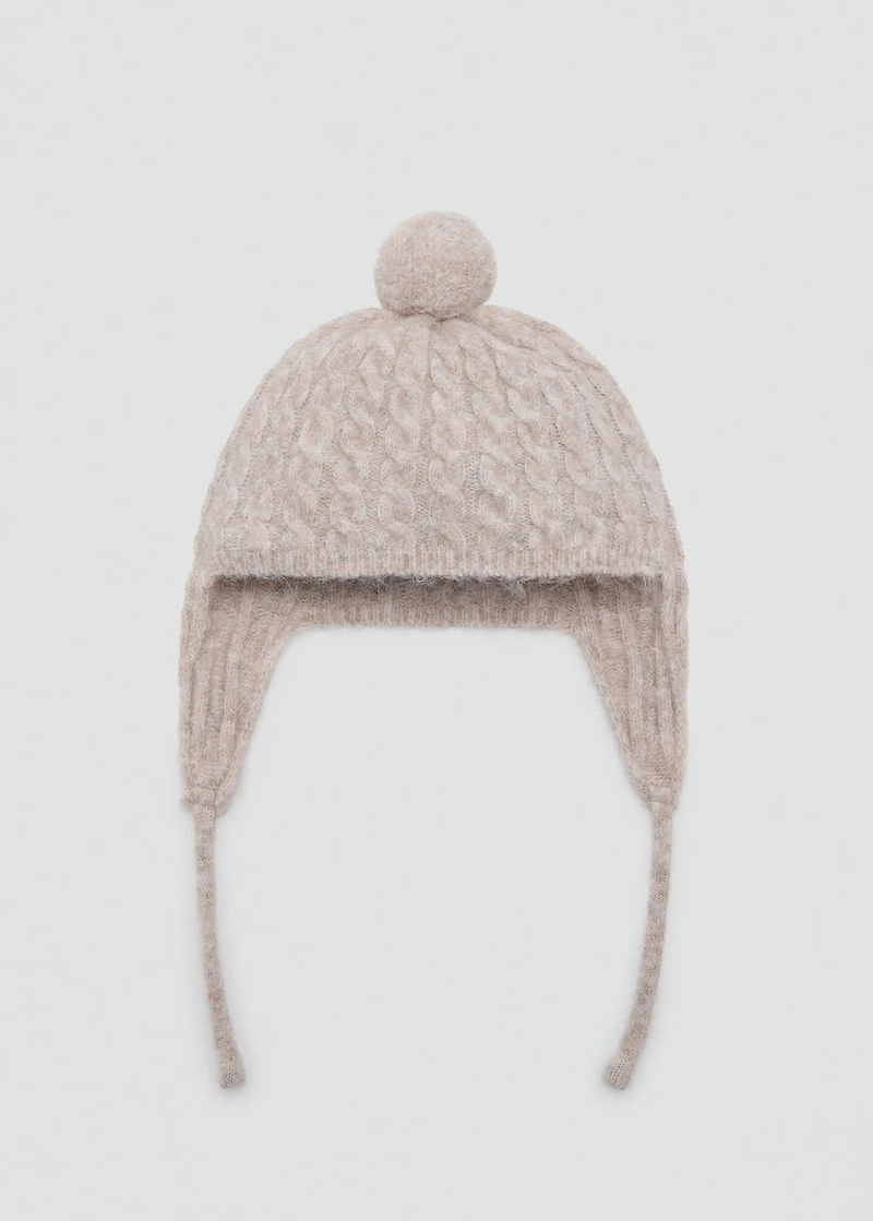 Knitted bobble hat