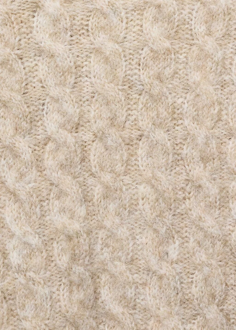 Cable-knit sweater
