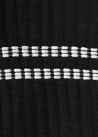 Embroidered vest with belt