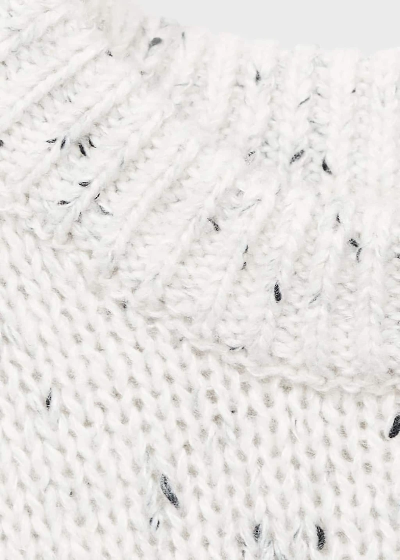Flecked wool sweater