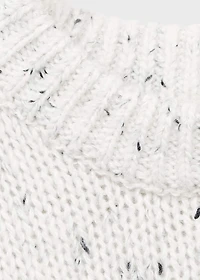Flecked wool sweater
