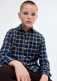Cotton checked shirt