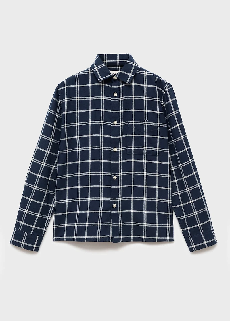 Cotton checked shirt
