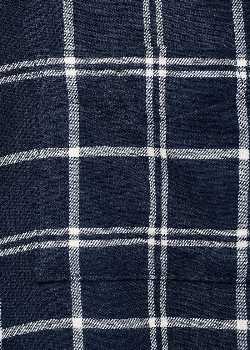 Cotton checked shirt