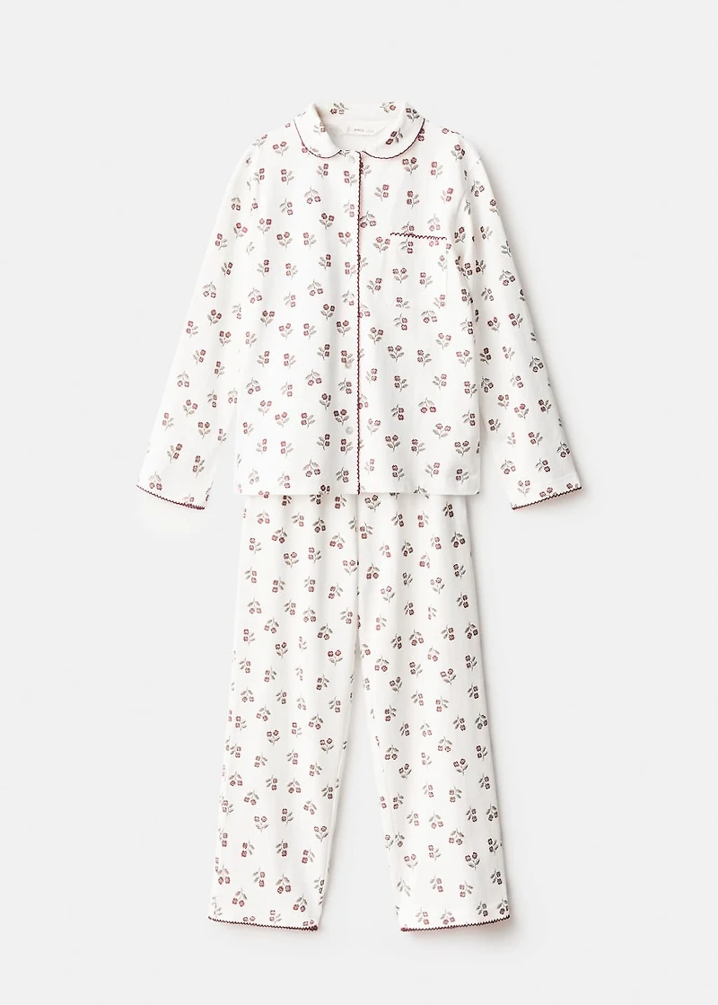 Printed long pyjamas