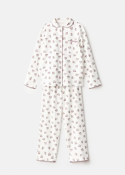 Printed long pyjamas