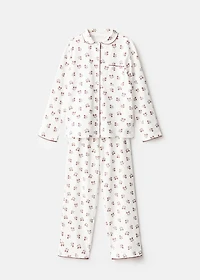 Printed long pyjamas