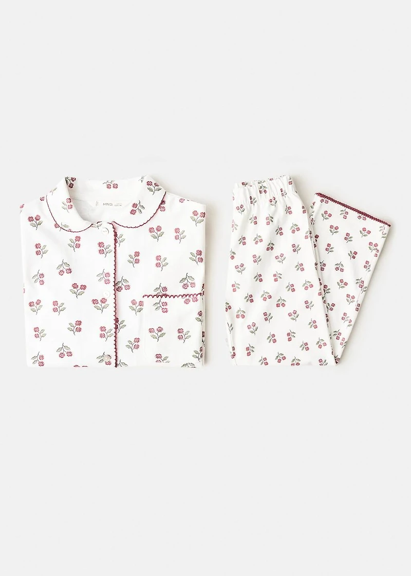 Printed long pyjamas