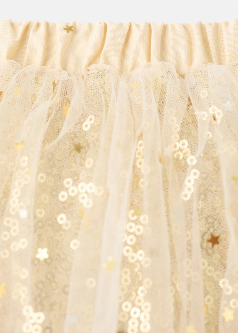 Sequins tulle skirt